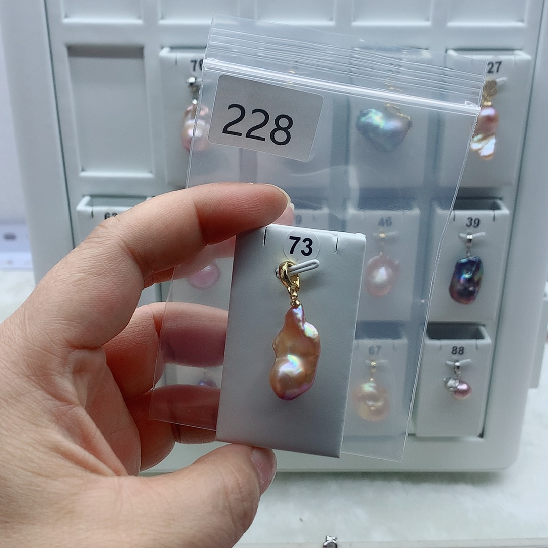 吊坠(不含链)淡水珍珠合金