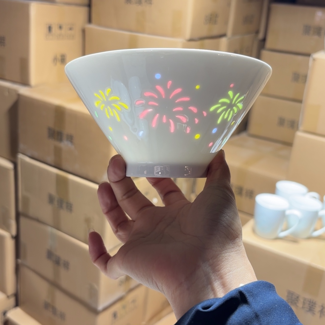 碗瓷景德镇陶瓷两只微瑕