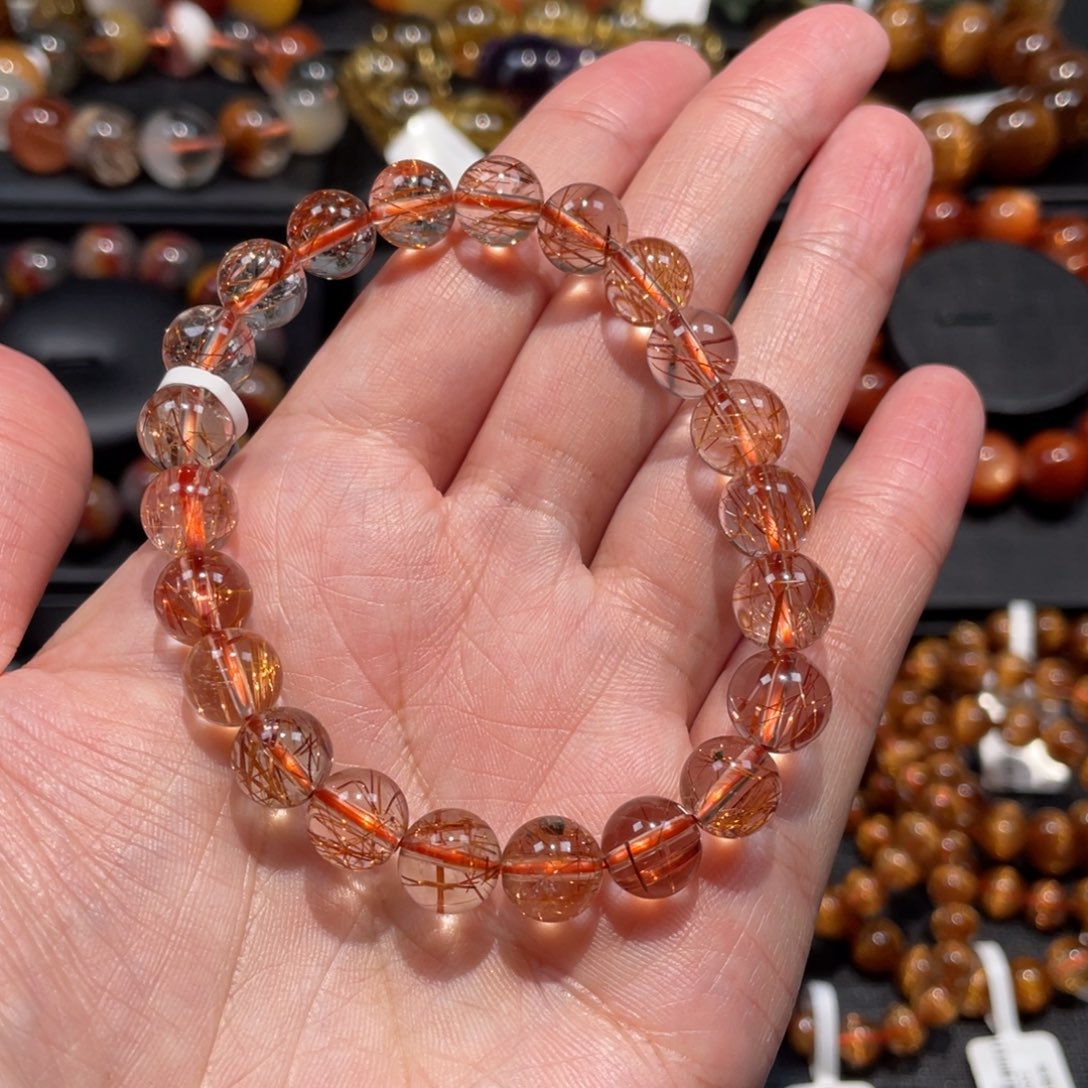 水晶手链未镶嵌铜发9mm