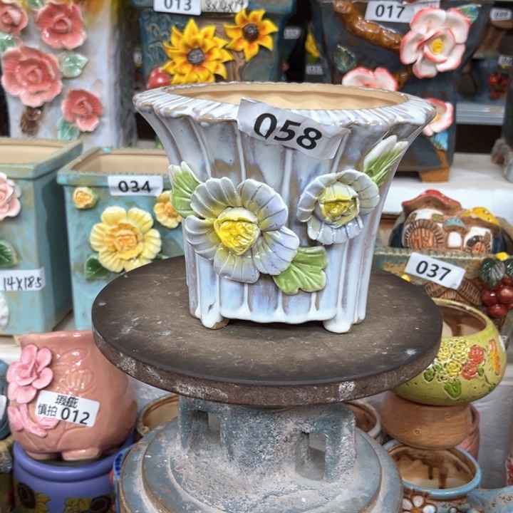 紫砂花盆粗陶材质多肉花盆