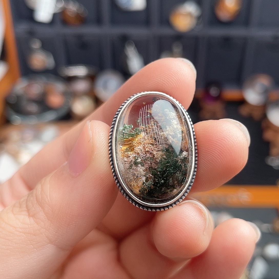 水晶颈饰银S925镶嵌S**i