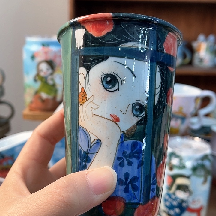 陶景德镇釉下手绘陶瓷 