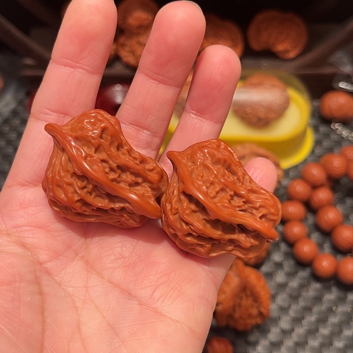 文玩核桃把件小鸟