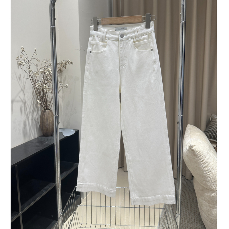 【8587】境儿家 莱赛尔四面弹 秋款九分窄版直筒裤