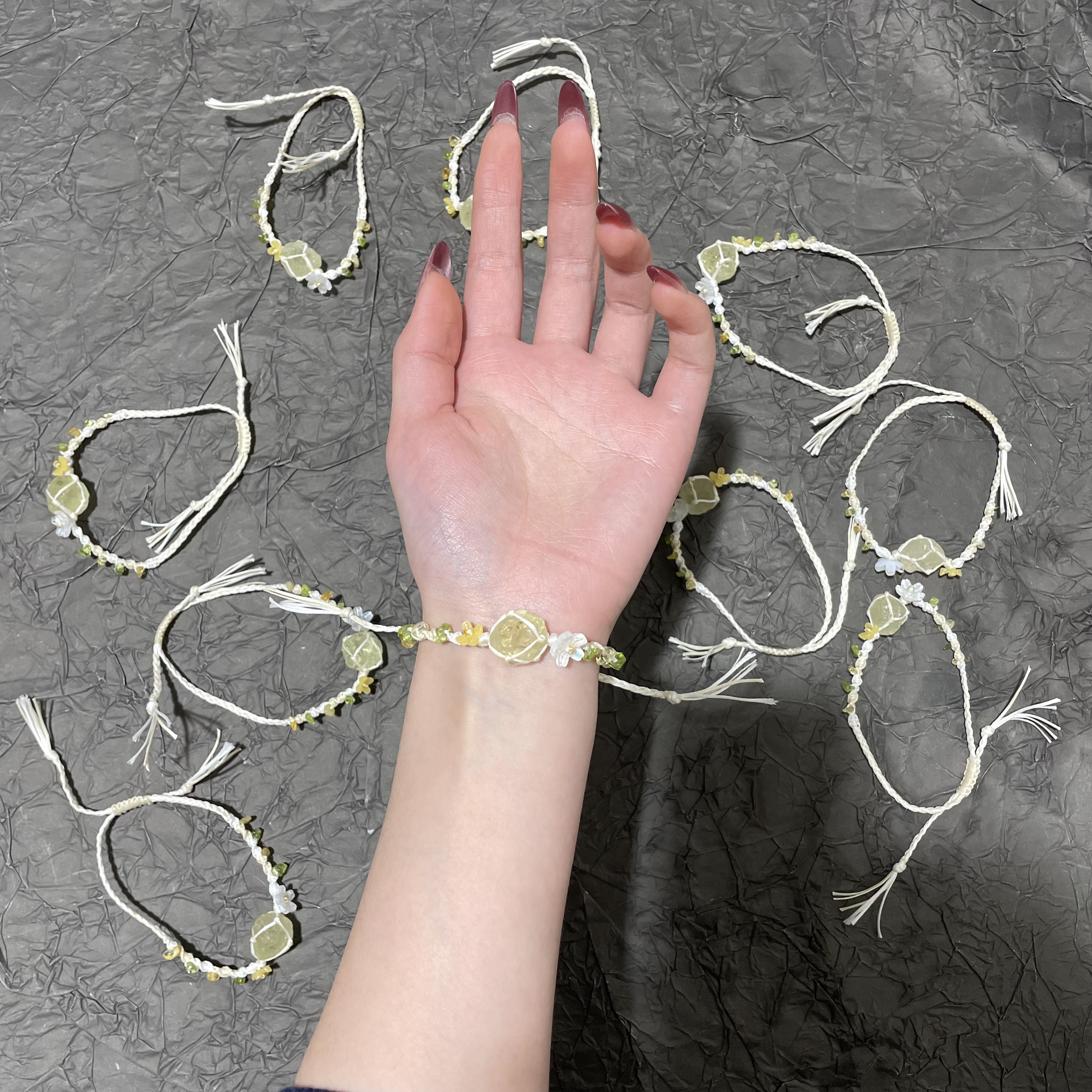 Macrame手工编织手链【黄色系Y20】