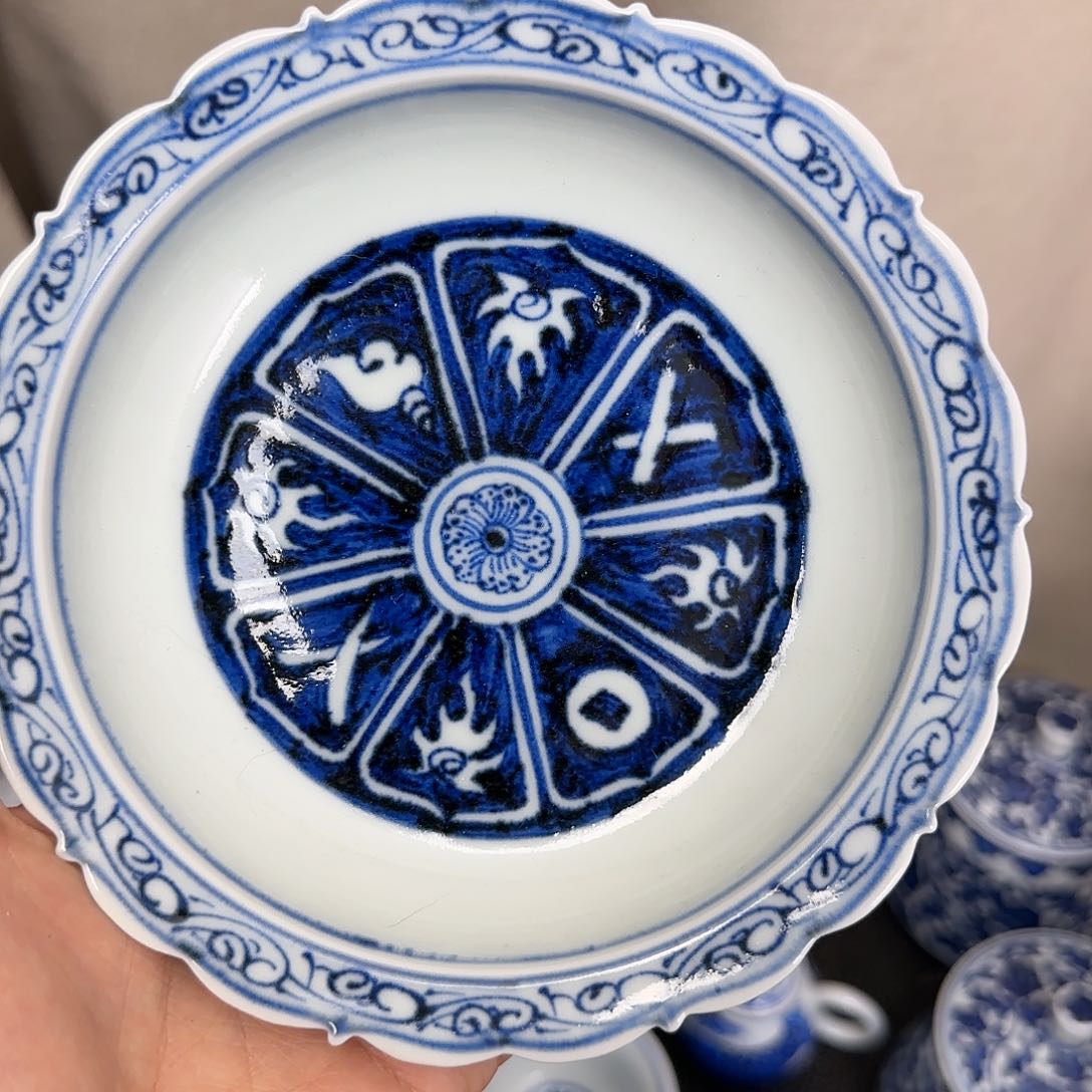 山**风全手绘景德镇陶瓷