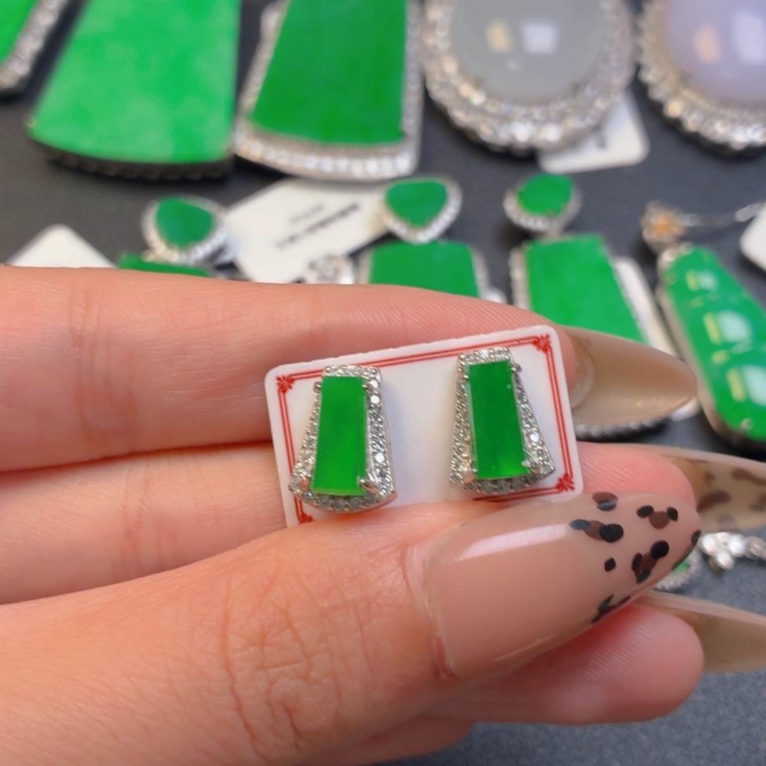 翡翠银S925镶嵌颈饰