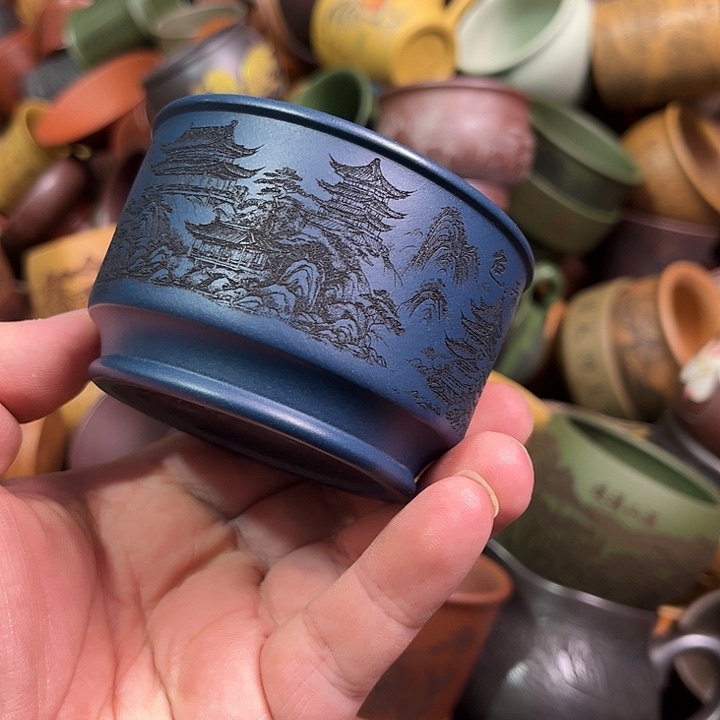 紫砂茶杯全手工紫砂主人杯