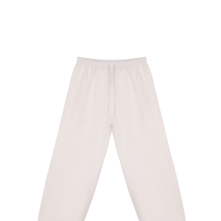 【舒适老钱风】法式软亚麻松紧阔腿裤CD2167882