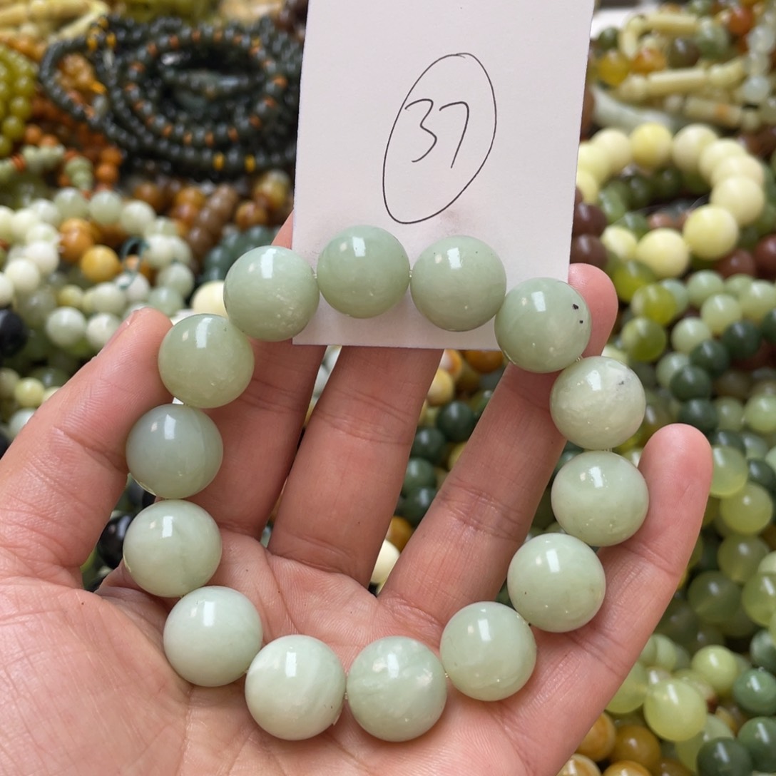 蛇纹石玉手链未镶嵌