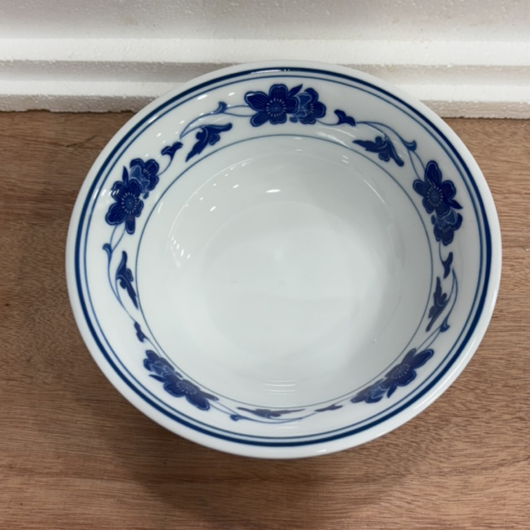 釉下五彩兰花菜碗18 cm