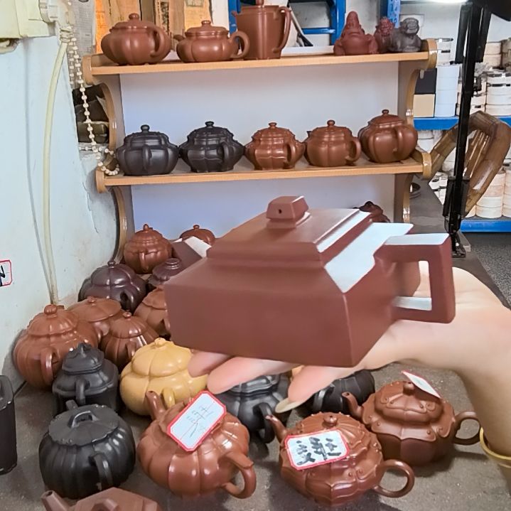 茶壶紫砂紫泥方山220cc