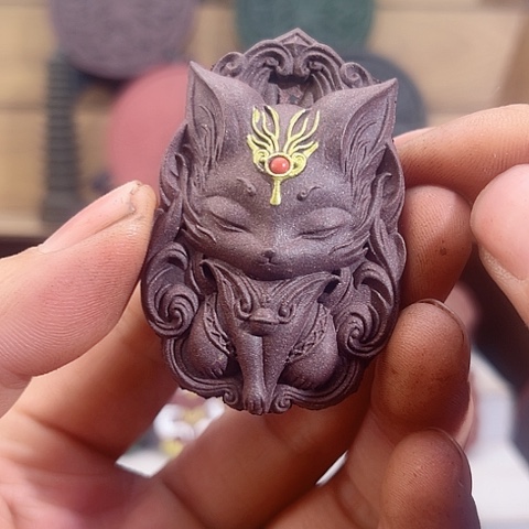 泥塑紫气东来九尾狐福利价