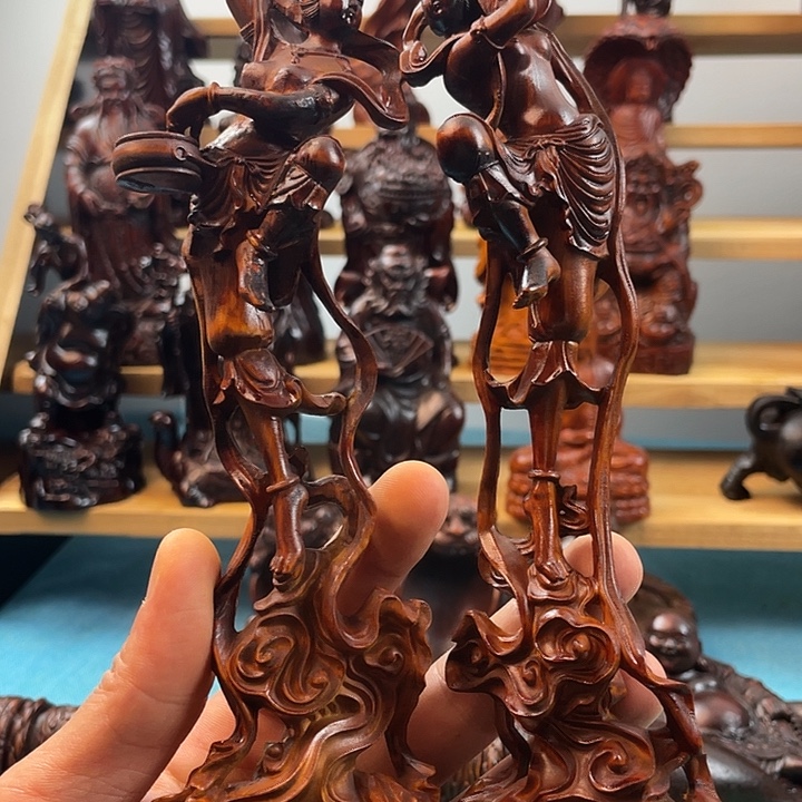 用***6木木质雕刻摆件123456
