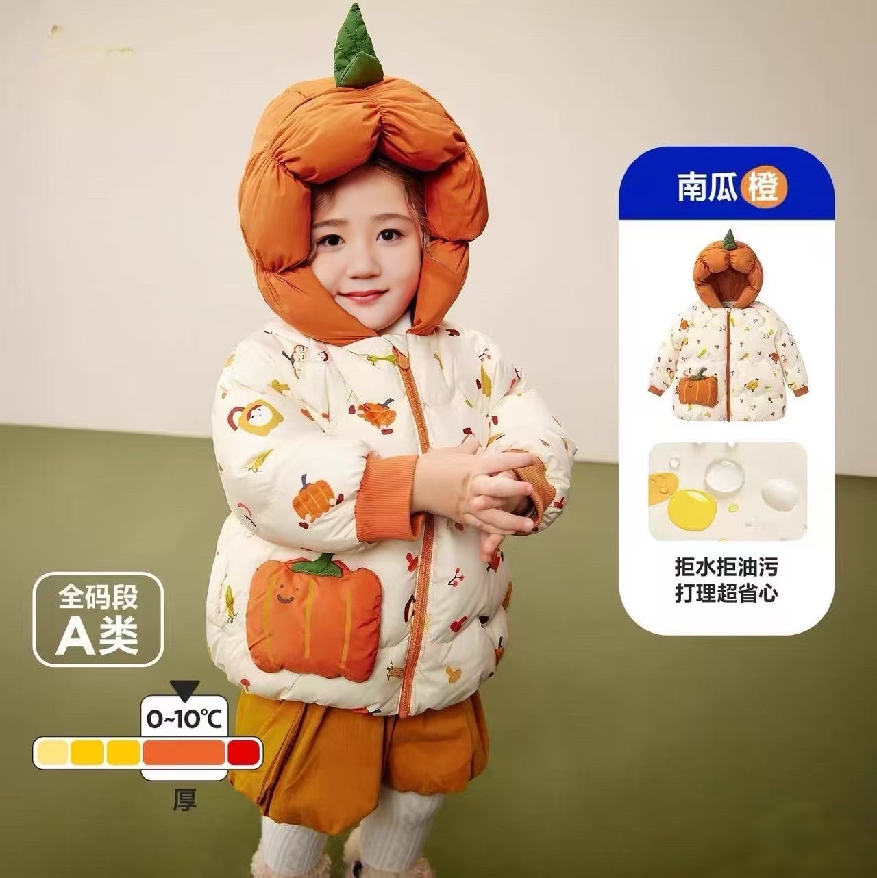 巴家同款男女童宝宝羽绒外套2025冬季新款儿童加厚连帽羽绒服上衣