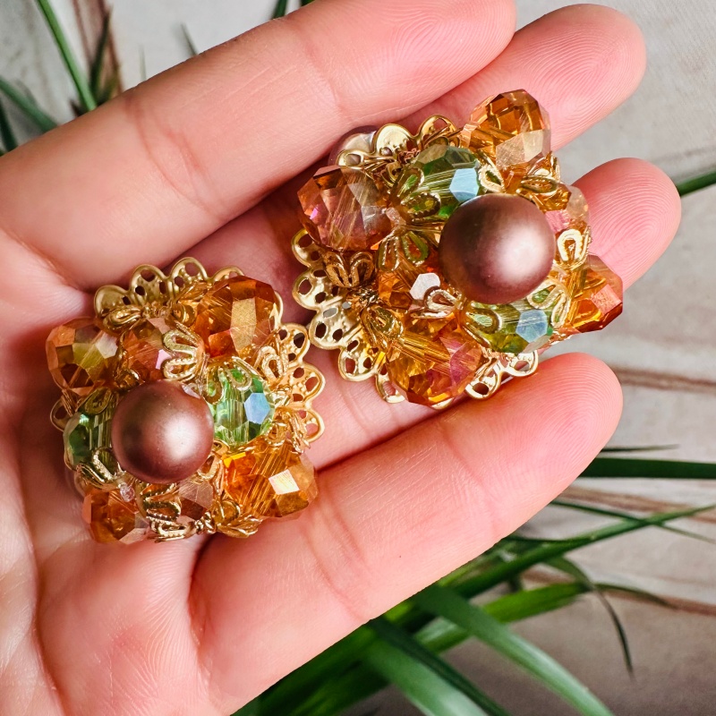 铜合金仿珍珠耳饰 【4362】Emily Vintage珍藏款