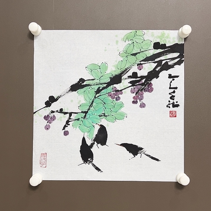 国画郭千龙  手绘原创