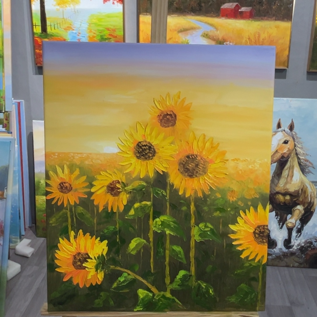 横款40x50纯手工油画