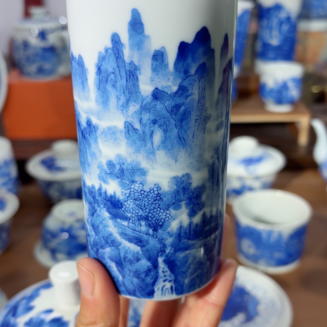 杯全手工全手绘陶瓷