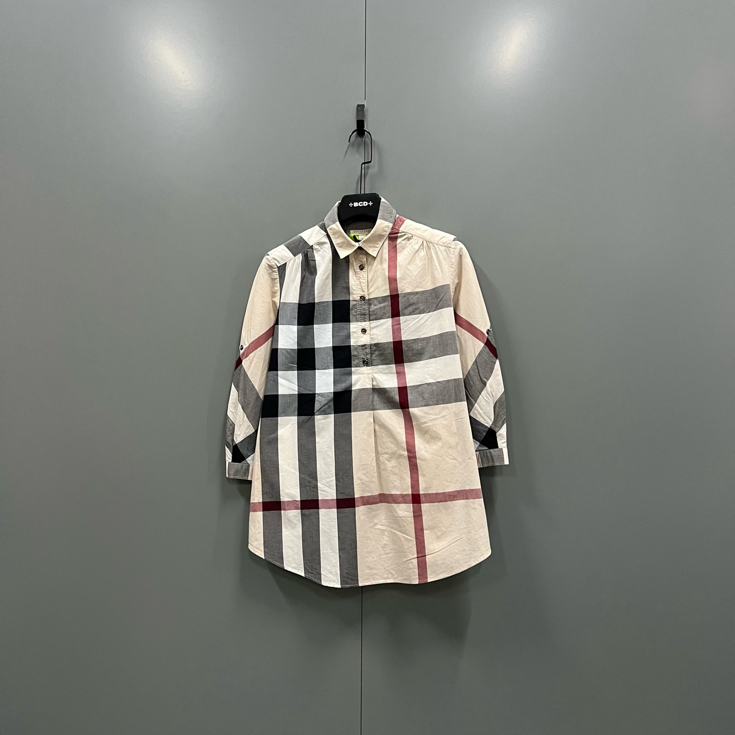 95新 BURBERRY/博柏利 zz52 格纹衬衫 S码/95新/608495