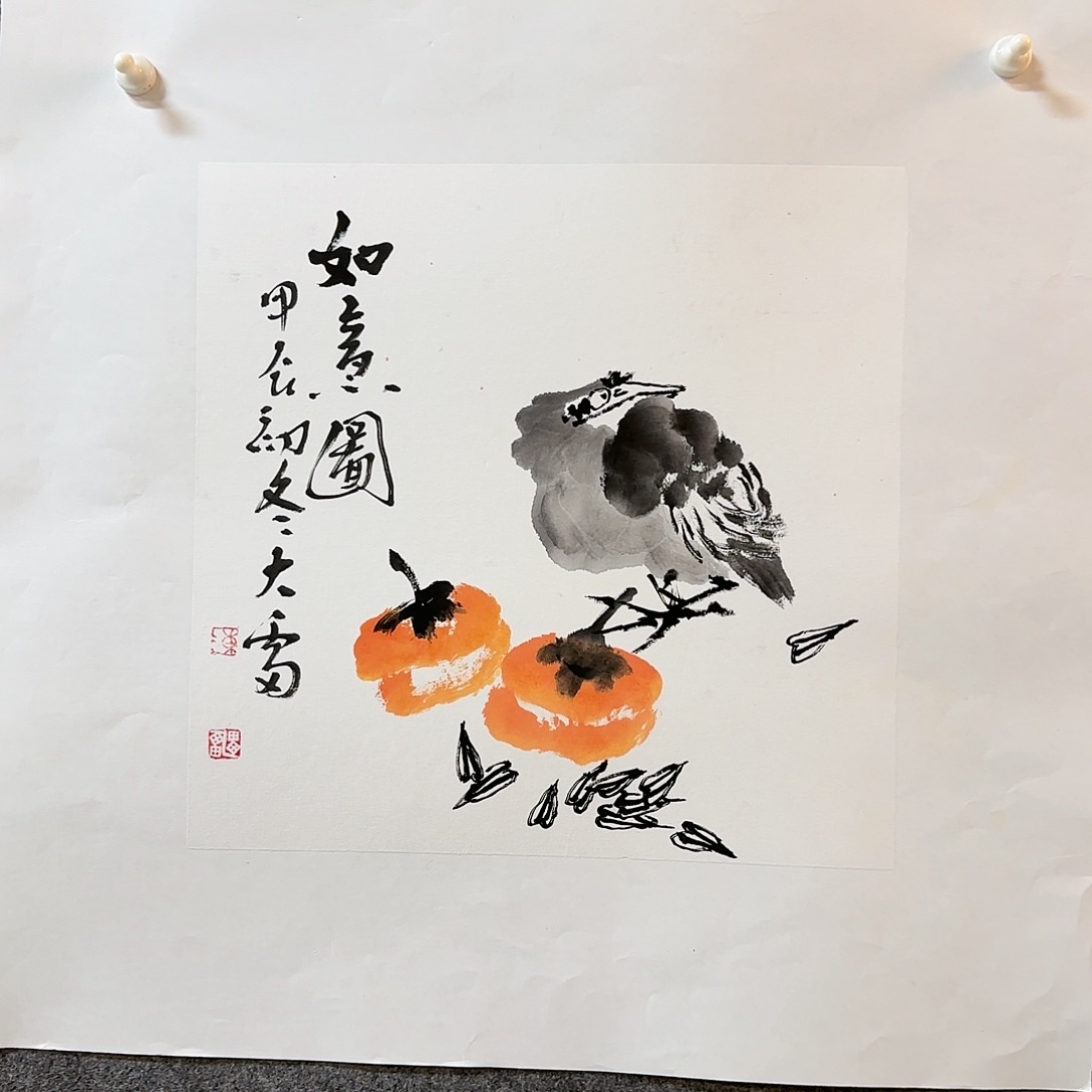 国画大雷老师手绘作品