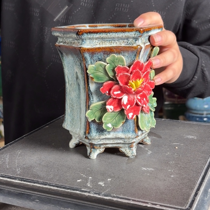 。一风堂石湾花盆 内10*15