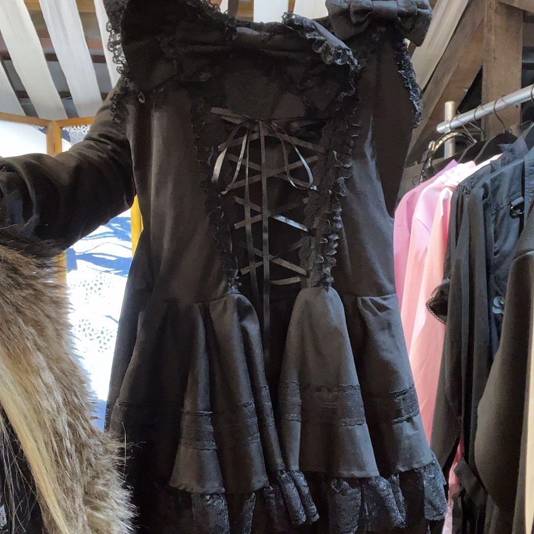 Acdc连衣裙蝴蝶结黑色