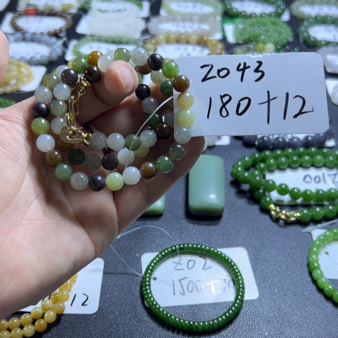 和田玉未镶嵌项链2043