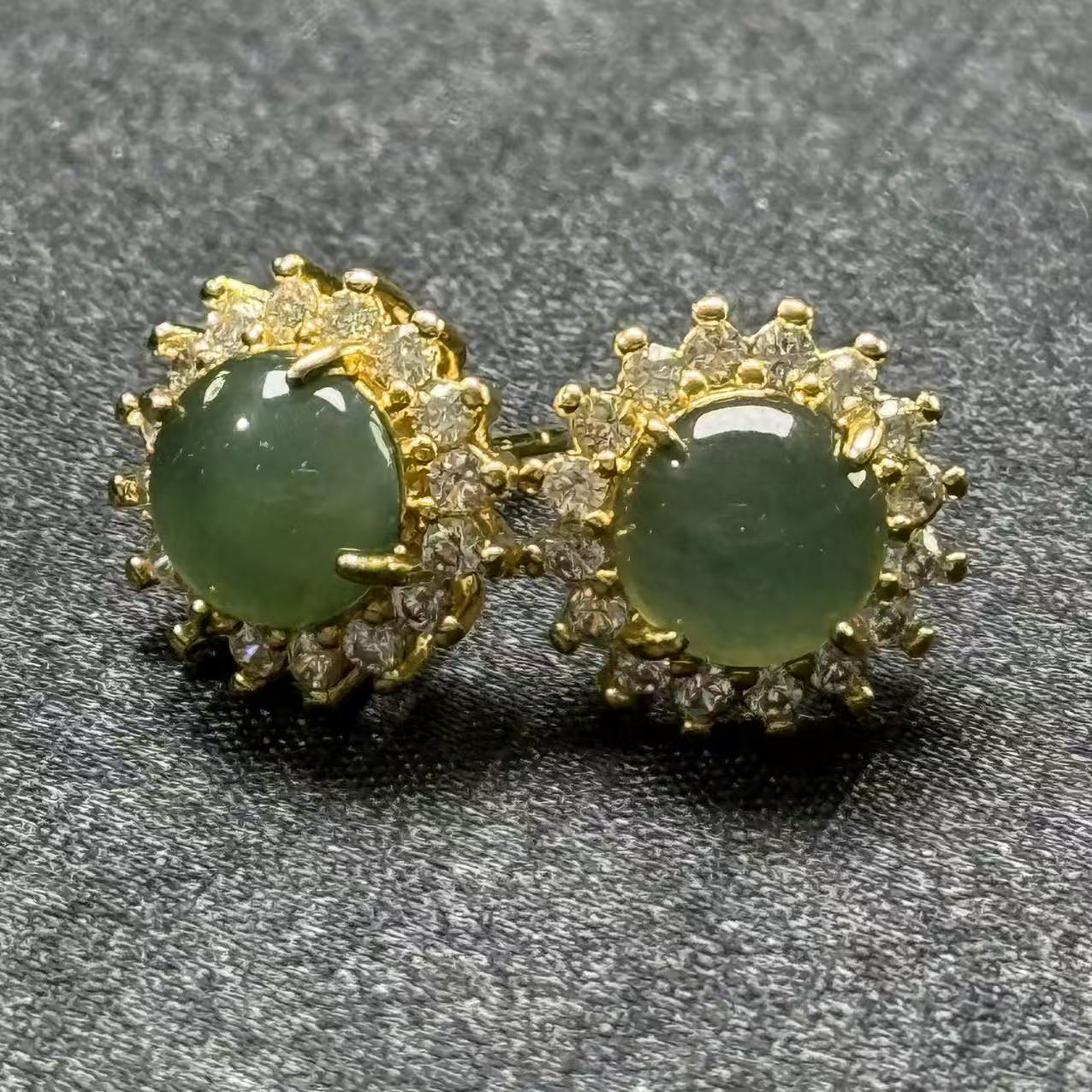 直播专属 天然 翡翠A货耳饰 多样性发一 YE0008