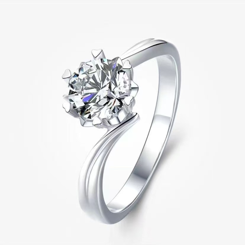 【南非之星】 NFZX 高端奢华定制 扭臂雪花1.0CT