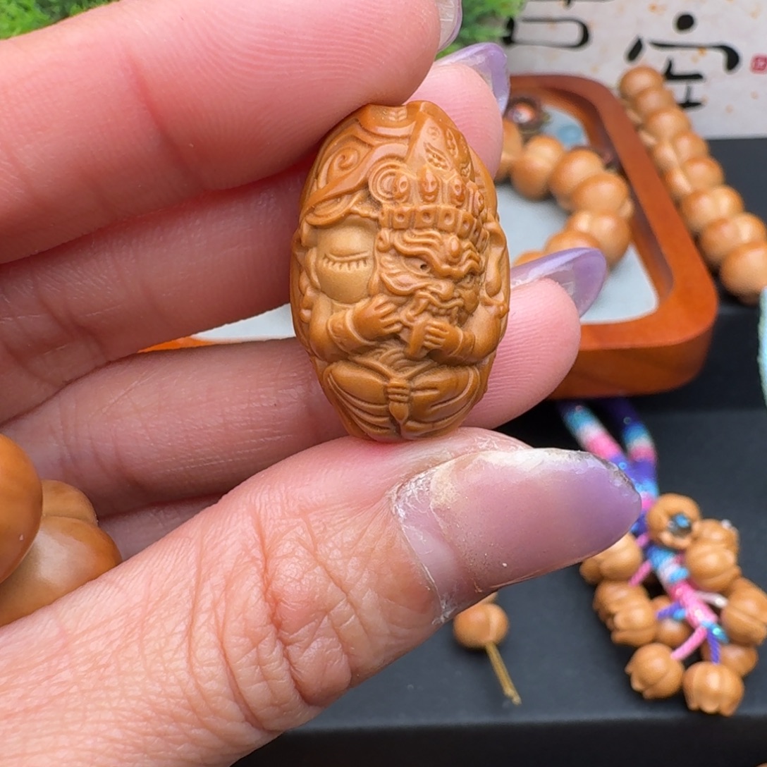 吊坠猴头核桃扎基拉姆橄榄核单粒