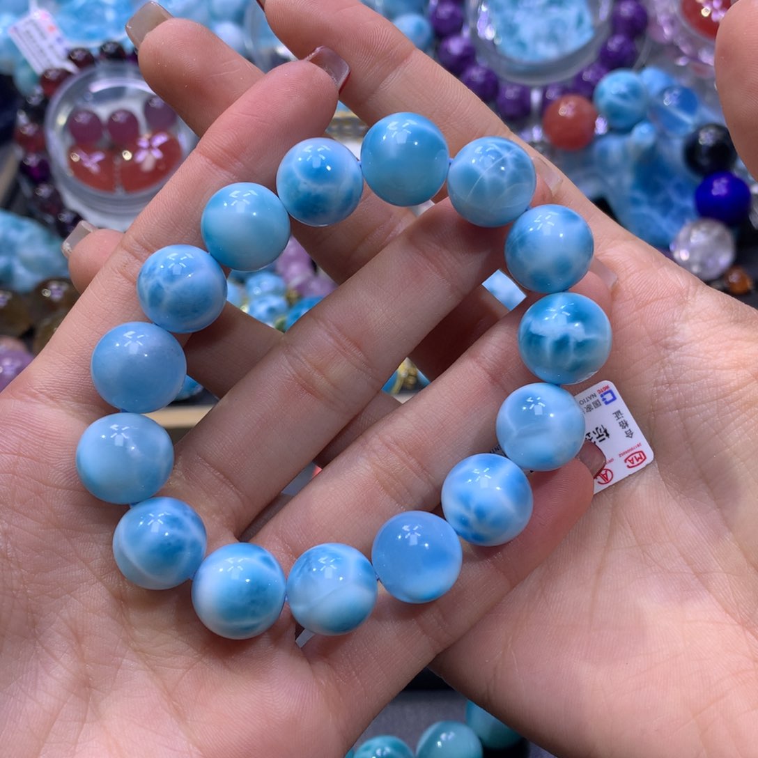 针钠钙石（海纹石）手链未镶嵌涛