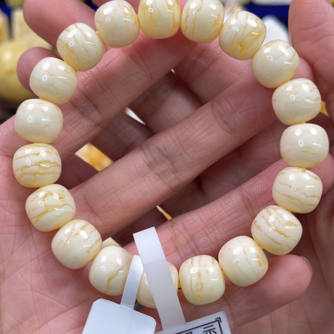 蜜蜡裸石未镶嵌琥珀蜜蜡手串卡11mm