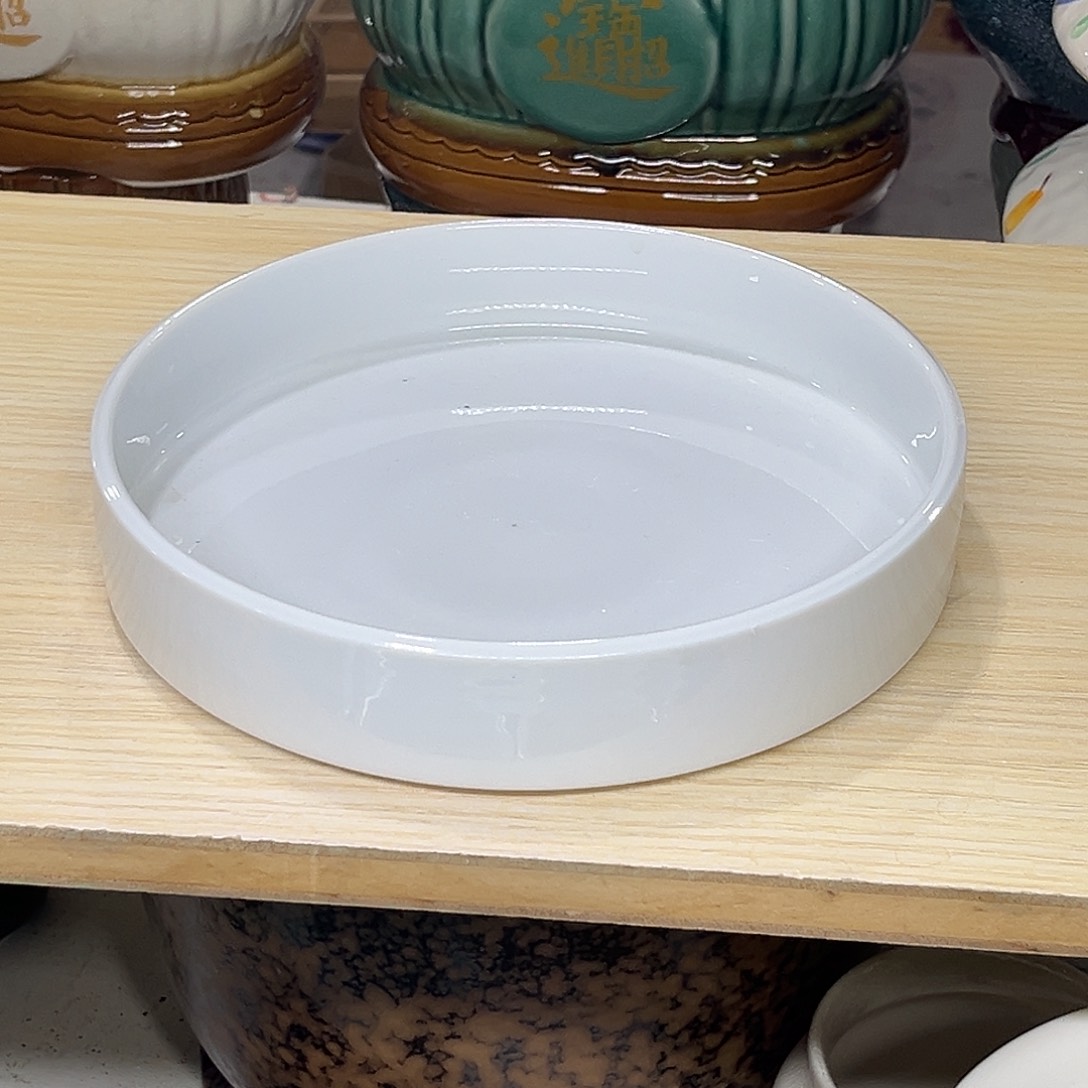 陶瓷绿植多肉微瑕花盆口径21*4.5无孔