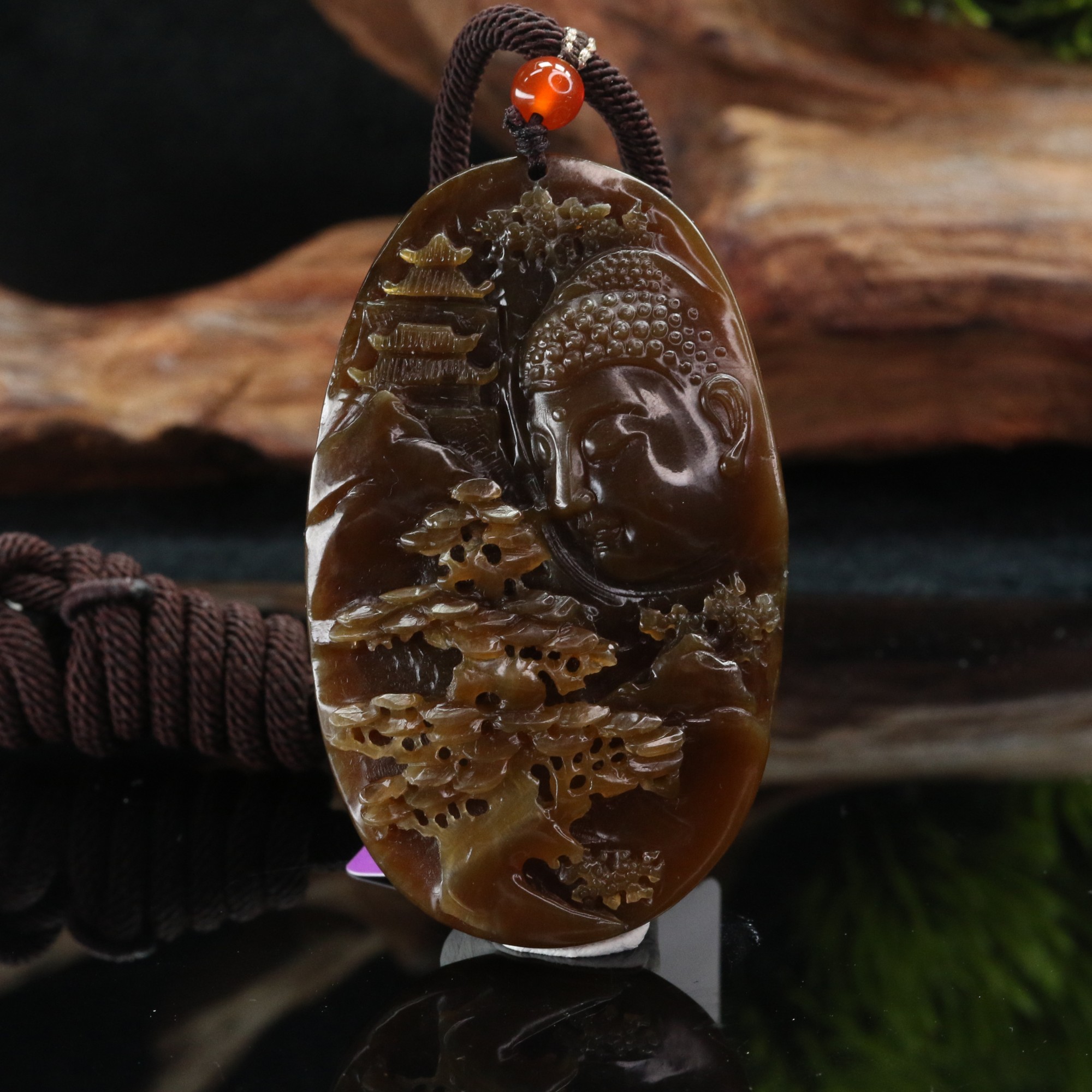 14和田玉山水吊坠/901438北京中保拍卖