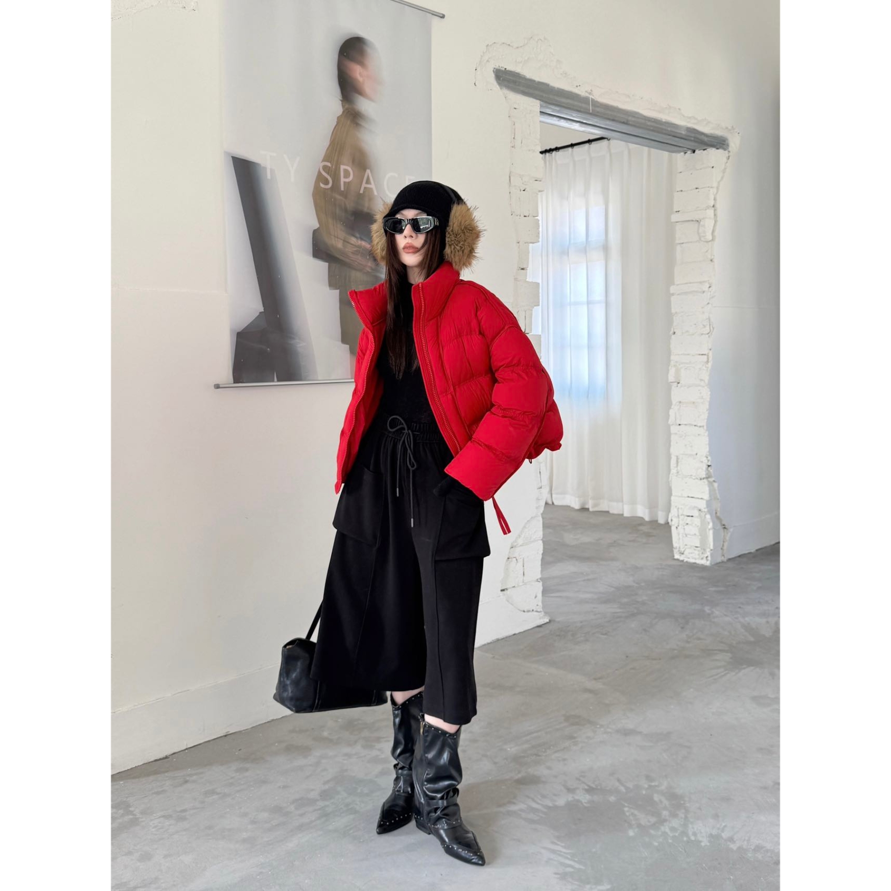 【萱萱精选】90白鸭绒立领短款泡芙羽绒服高级感满满809