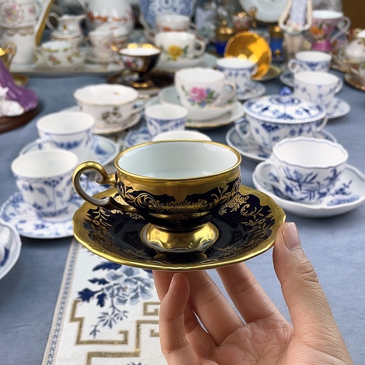 中古欧瓷瓷器小房子