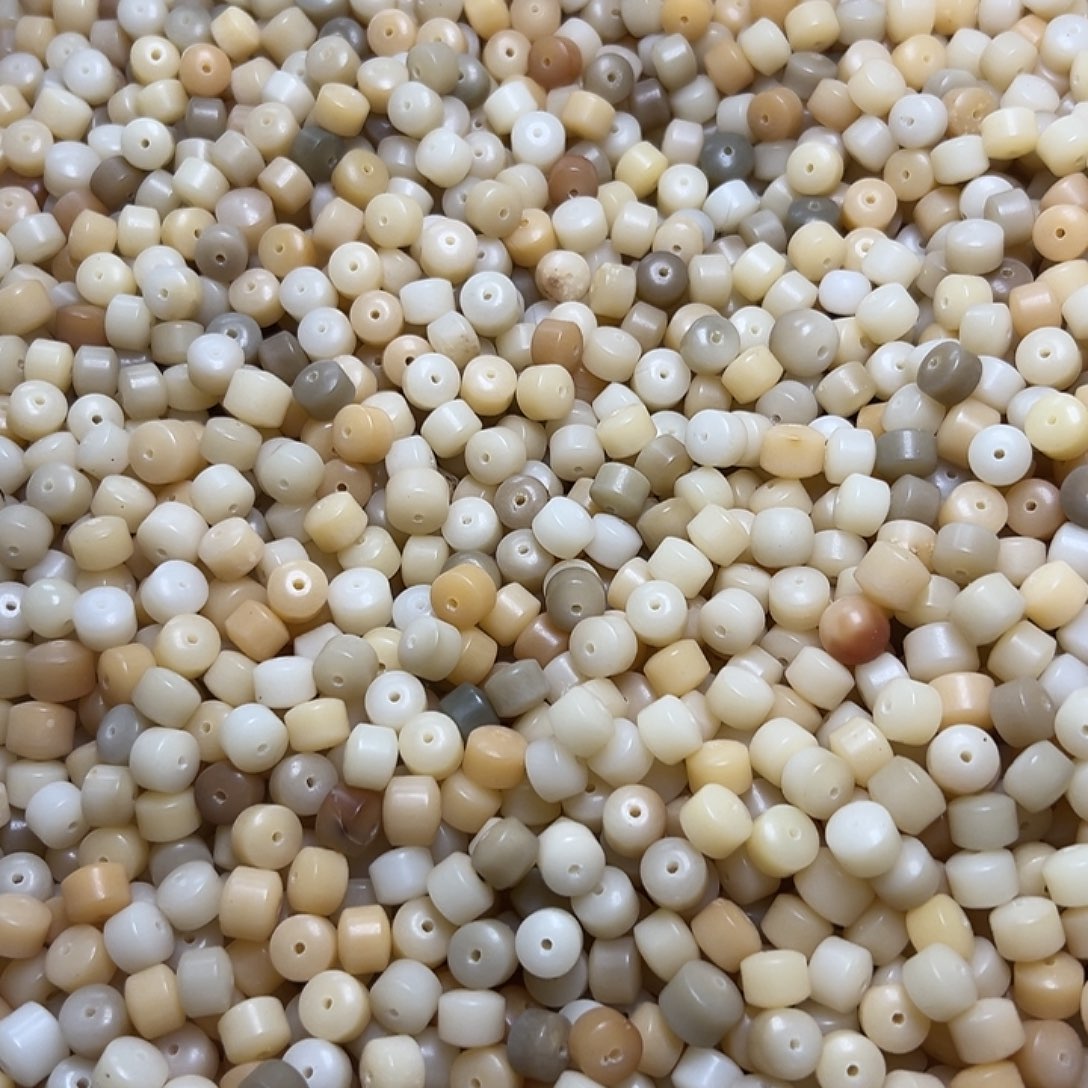 菩提根/象牙果吊坠微瑕卡10奶油黄金轮120颗