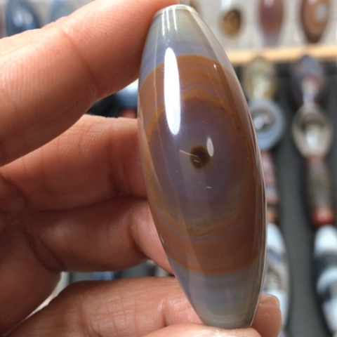 无***梦玛瑙/玉髓未镶嵌吊坠(不含链)