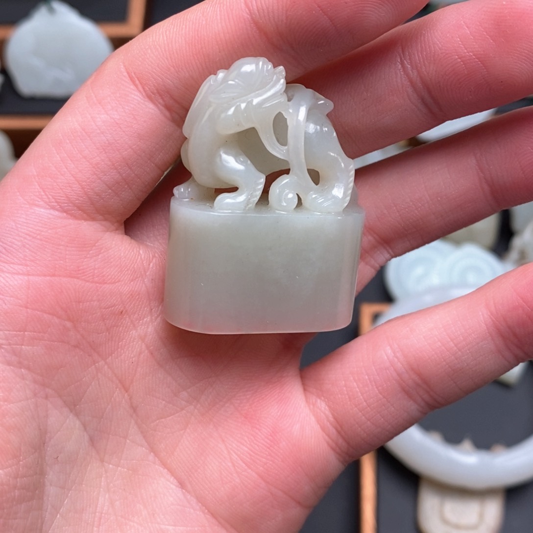 和田玉挂件未镶嵌闲*