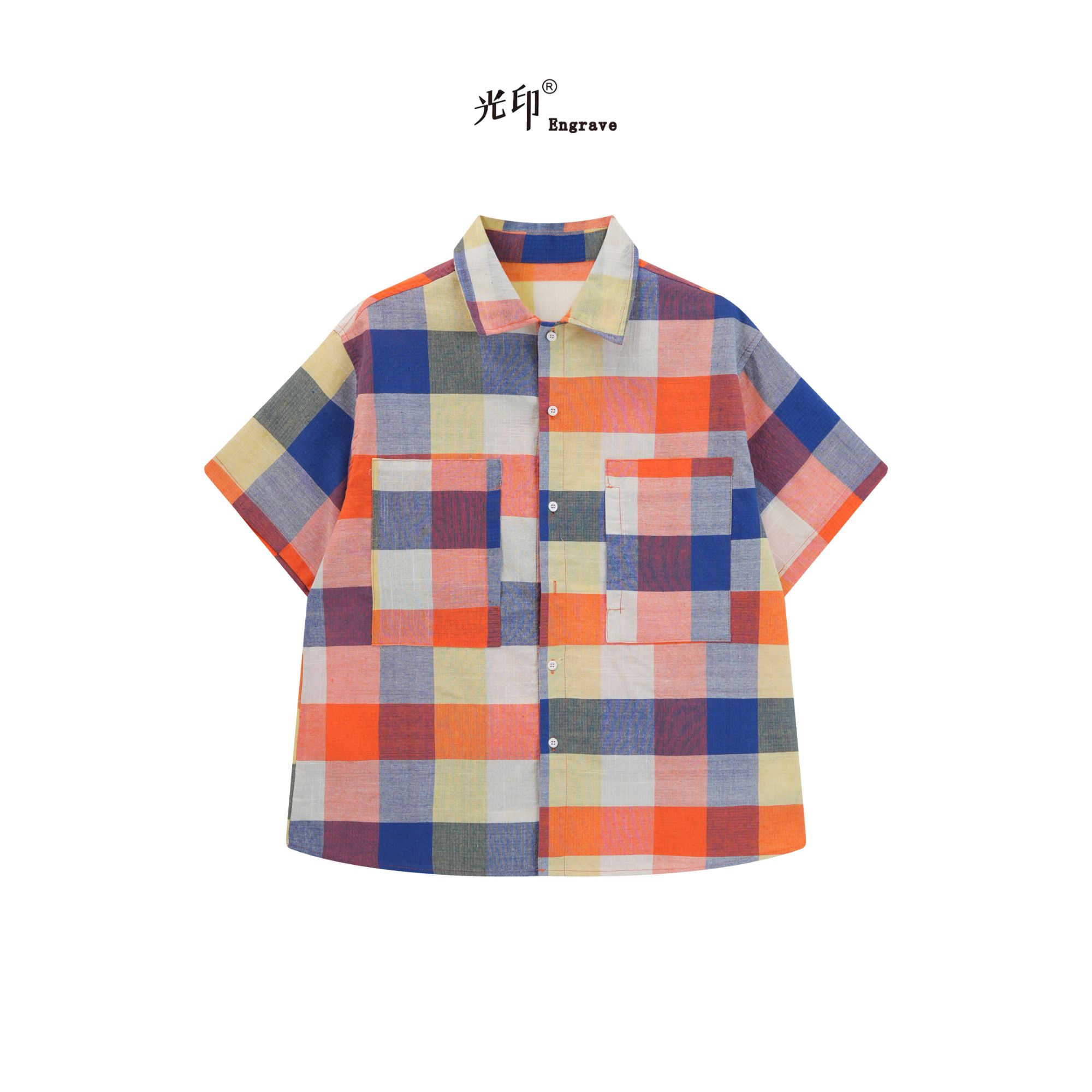 6806-1 衬衣  经典时尚彩格 高棉百搭款