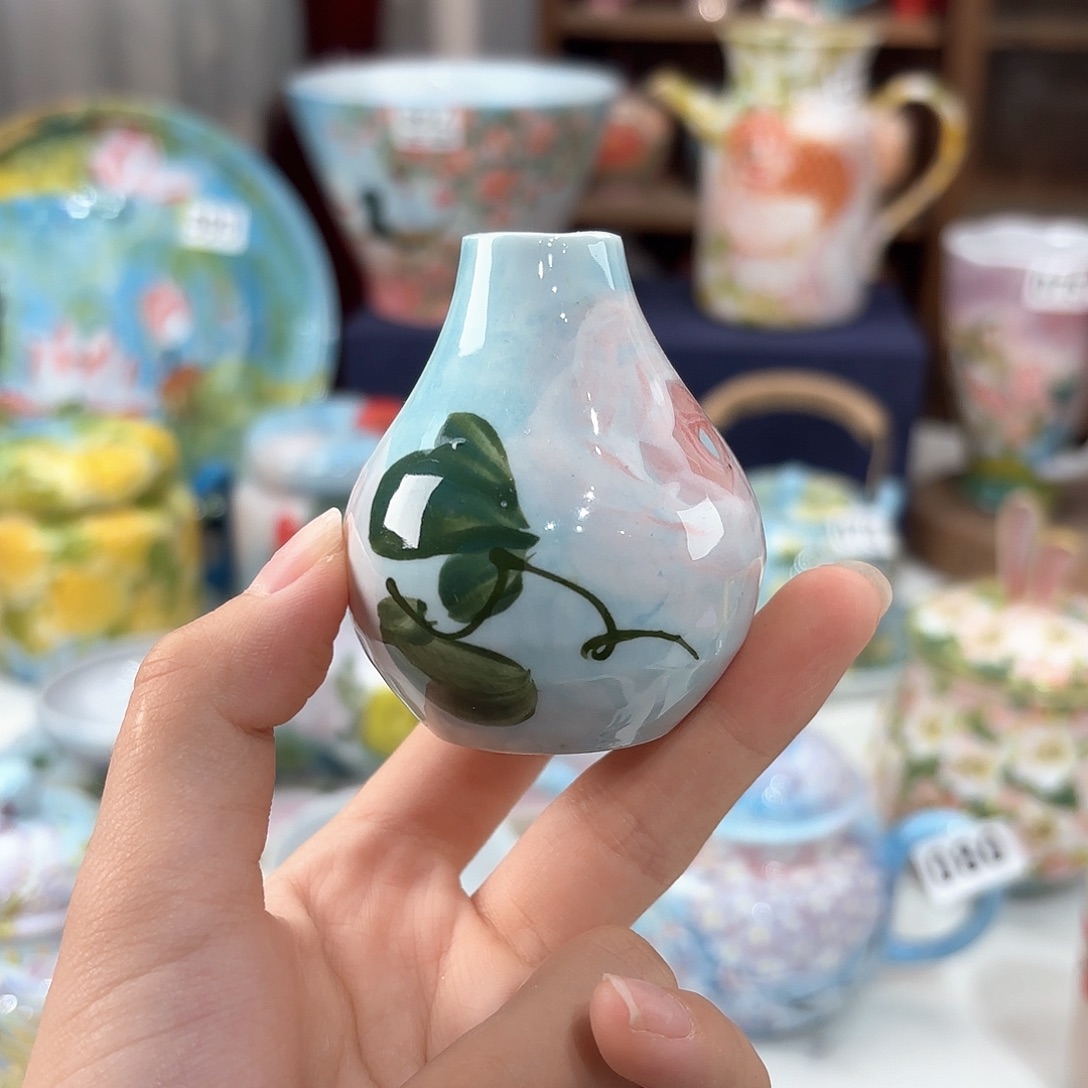 景德镇手绘高温釉下彩陶瓷茶具