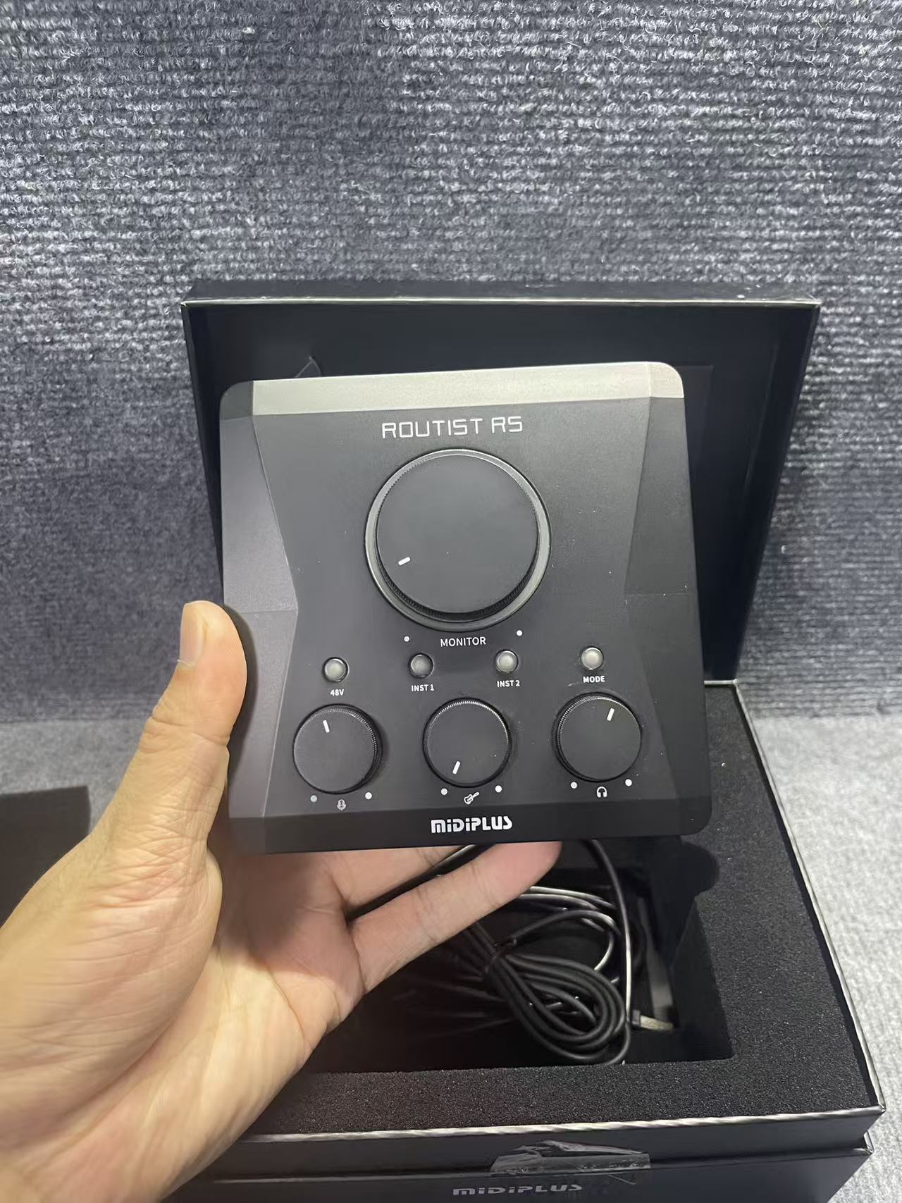 （精品二手）准新迷笛RS专业电脑外置声卡 网红直播语音厅外置声卡