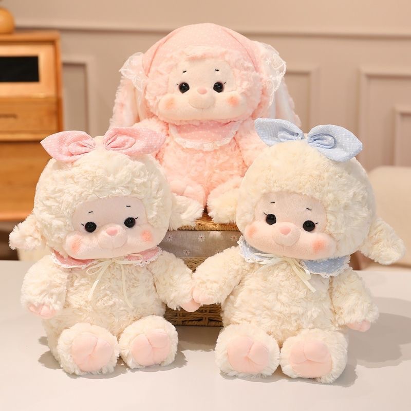 新款可爱小羊玩偶公仔抱枕毛绒玩具安抚布娃娃礼物