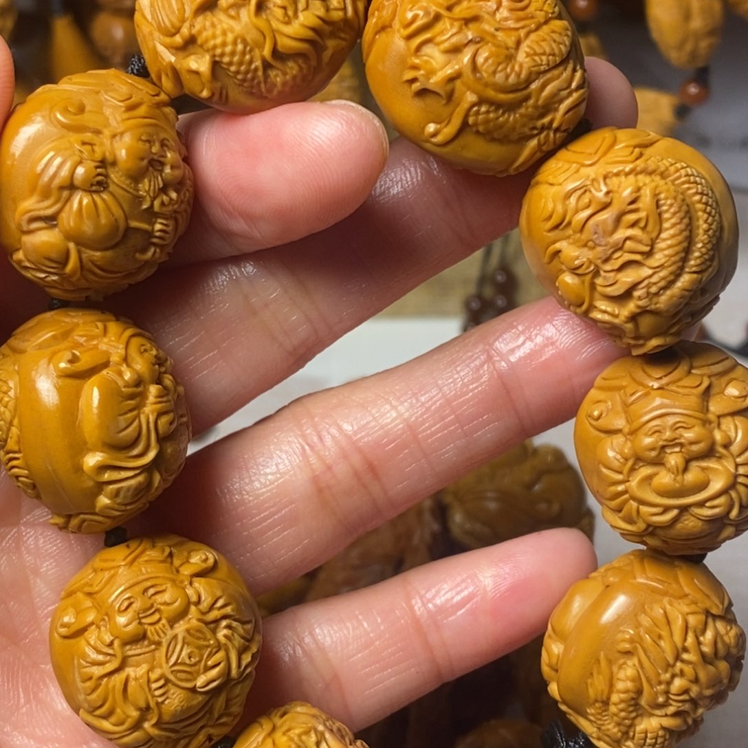 橄榄核手串/手链九龙财神