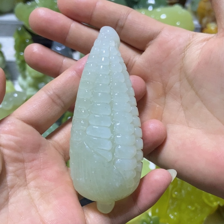 【闪购商品】未镶嵌蛇纹石玉把件