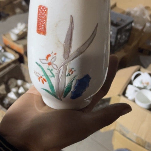 摆件陶瓷艺术摆件开片