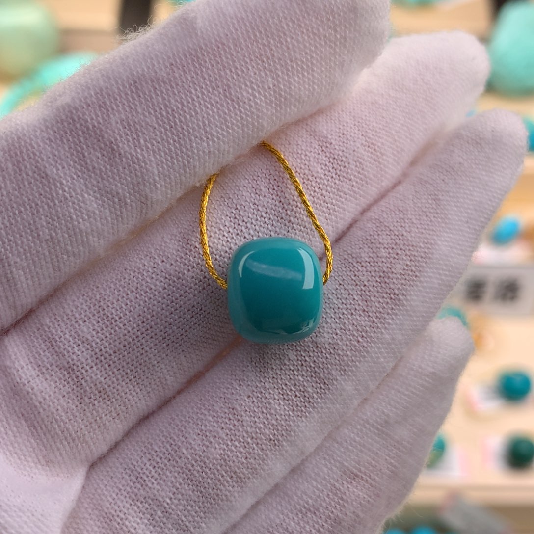 绿松石珠宝奇石未镶嵌11.3×9.9