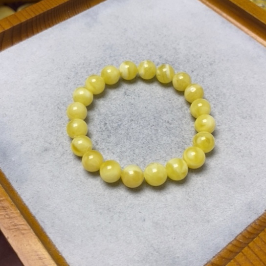 蜜蜡裸石未镶嵌手串