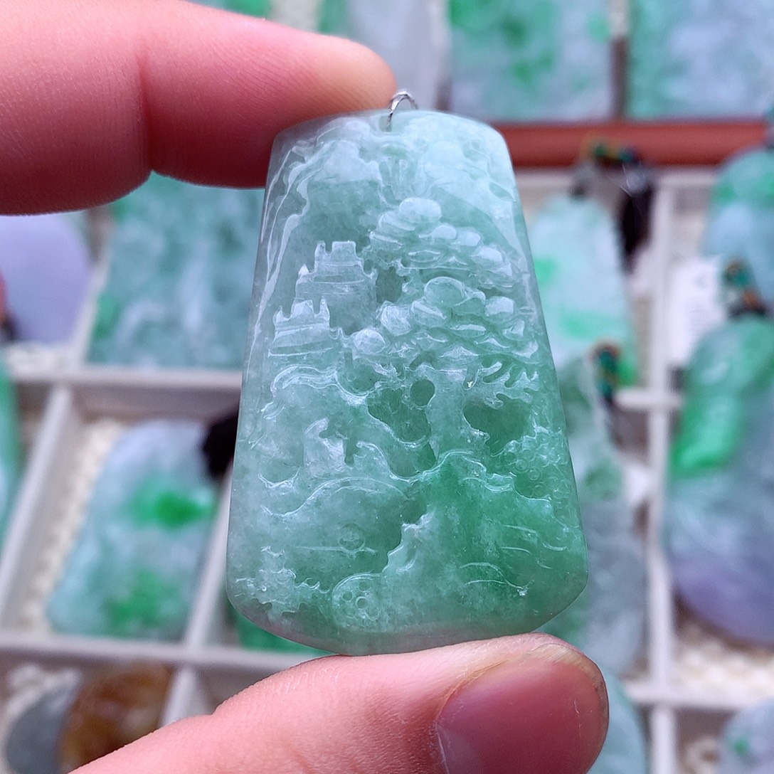 翡翠未镶嵌吊坠(不含链)